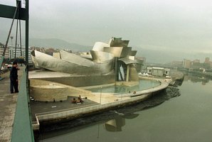 The Guggenheim Museum in Bilbao was built on time and to budget. Photo / AP
