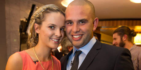 Ginny Death and Rhys Wineera. Photo / Greg Bowker