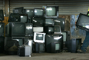 Government announces national recycling scheme as televisions are set to go digital. Photo / Brett Phibbs