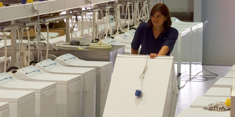 Hedge funds were tipped to be 'mopping up' F&P Appliances' stock yesterday, pushing the firm's share price above Haier's offer price. Photo / Paul Estcourt