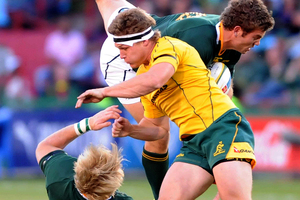 The greenhorn, depleted Wallabies have been urged to handle Argentine hostility "like men, not boys" to snare a momentous Test victory this weekend. Photo / Getty Images.