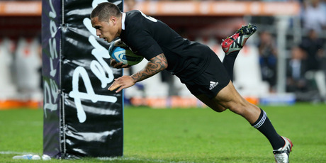 Aaron Smith dives over for the first try during the Rugby Championship match between Argentina and the All Blacks over the weekend. Photo / Getty Images