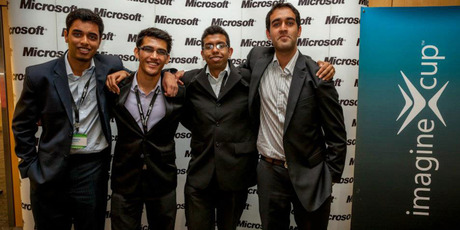 Aura MedTech - (L to R) Srikanth Devarakonda, Rushabh Trivedy, Isuru Pathirana, Gaurav Gujral. Photo supplied