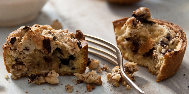 Chocolate nut tarts are great for afternoon tea. Photo / Jason Burgess