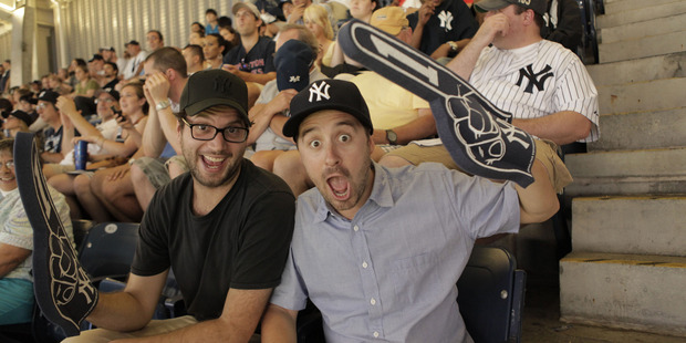 Two Heads TV - Nick Ward (l) and James Anderson. Photo / Supplied