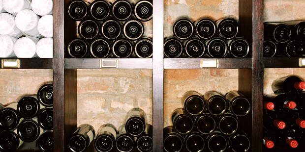 The size of wine bottles affects the rate they age in wine cellars. Photo / Thinkstock