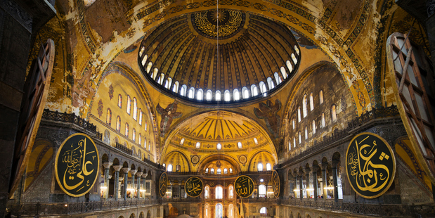 The grand interior of Istanbul's Hagia Sofia. Photo / Thinkstock