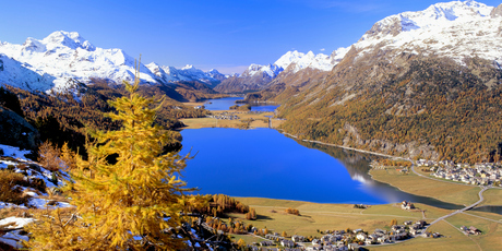 Autumnal colours in Switzerland's Upper Engadine Valley. Photo / Thinkstock