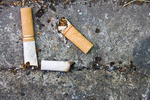 A discarded cigarette butt or piece of chewing gum discarded improperly in public could result in a $100 fine. Photo / Thinkstock