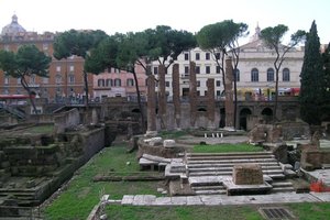 Scientists believe this concrete structure was erected by Caesar's adoptive son and successor, Augustus. Photo / AFP