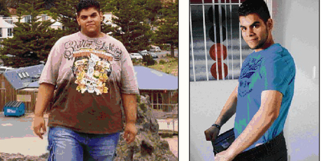 Ahmed Alder went from a massive 143kg to 80kg.Photo / Supplied