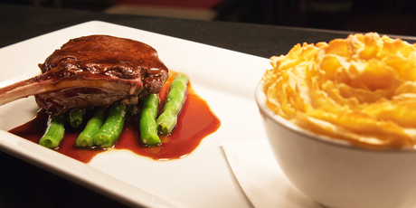 InterContinental Hotel's venison chop and hunter's pie. Photo / Jason Burgess