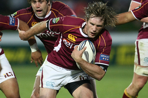 New Zealand Rugby Union judicial officer Nigel Hampton QC dismissed a charge of foul play against Southland second five-eighth Matt Saunders yesterday. Photo / Getty Images.