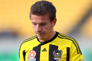 Wellington Phoenix striker Mirjan Pavlovic is unlikely to be seen at the A-League club in the near future. Photo / Getty Images.