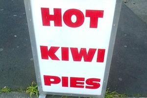 Foreigners might be alarmed... Spotted outside a lunch bar in Penrose. Photo / Supplied