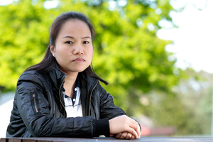 Scam victim Onnicha Junlhon says she fears for her life if she returns to Thailand. Photo / Michael Craig