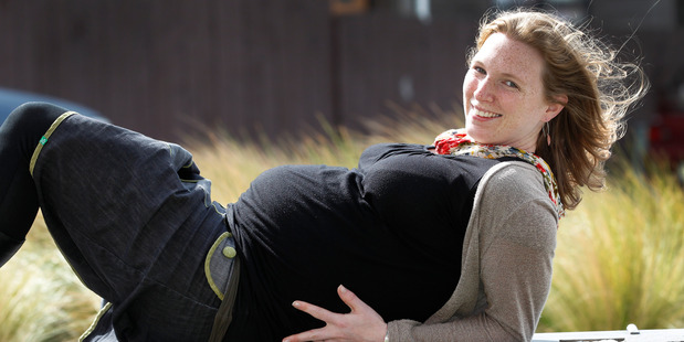 Rosie Gibson, who is pregnant with her first child, says her sleep problems have become so bad that she is disturbing her partner. Photo / Brett Phibbs