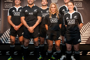 Jerseys for the Maori All Blacks, All Blacks, sevens, women's sevens, under-20 men and Black Ferns. Photo / Natalie Slade