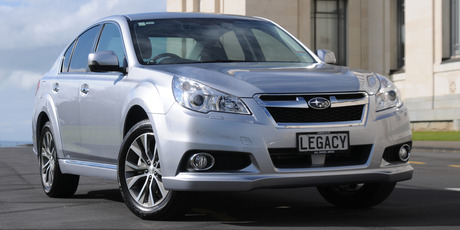 Subaru's new flagship, the Legacy X. Photo / David Linklater