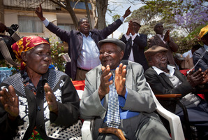 (From left) Jane Muthoni Mara, Wambuga Wa Nyingi, and Paulo Muoka Nzili. Photo / AP