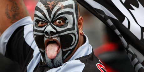 A passionate Warriors fan. Photo / Brett Phibbs