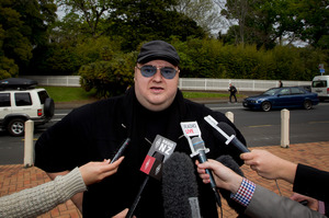 Kim Dotcom wants those inside NZ spy agencies to share the information they have on his case with the media. Photo / Sarah Ivey
