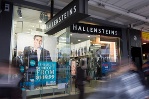 Retailer Hallenstein Glasson's share price rose yesterday. Photo / Paul Estcourt