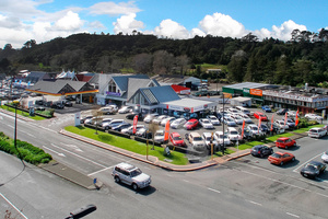 The two-storey building was designed as a service station and motor vehicle sales premises. Photo / Supplied