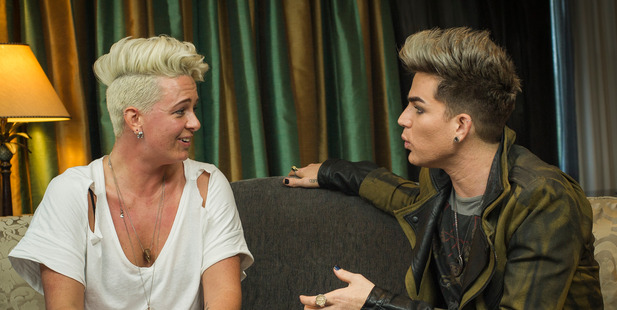 Sarin Moddle (left) and Adam Lambert. Photo / Ted Baghurst
