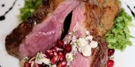Lamb cutlets with a pomegranate side. Photo / Hawkes Bay Today