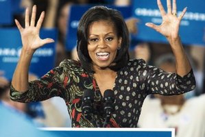 Michelle Obama has the highest approval rating in US politics at the moment - above that of her husband, Barack. Photo / AFP