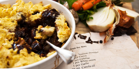 The homestyle version of hunter's pie, which is just as tasty as the hotel one. Photo / Jason Burgess