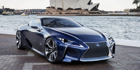 Lexus' LF-LC concept takes cues from the LFA supercar and features the next version of the company's hybrid powertrain. Photo / Supplied