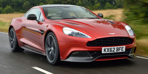 Aston Martin V12 Vanquish wraps a comfy seat around you and blasts off.Photo / Jacqui Madelin