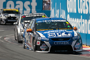 Shane van Gisbergen and Italian co-driver Emanuele Pirro race in last year's Gold Coast 600. Photo / Mark Horsburgh