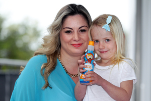 Sian Leonard and Milla. Photo / Doug Sherring