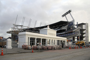 The grandstands at Christchurch's AMI Stadium can be fixed. Photo / Geoff Sloan
