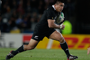 Keven Mealamu will rack up 100 All Black caps thanks to sharing the role with Andrew Hore. Photo / Brett Phibbs