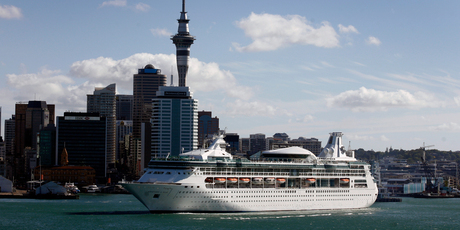 Cruise ships, water sports and dredging are some of the many activities on the Hauraki Gulf. Photo / Dean Purcell