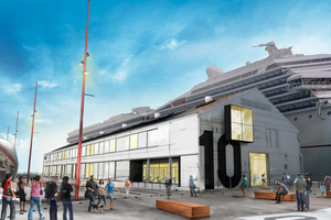 The proposed refurbishment of Shed 10 on Queen's Wharf for conversion into a Cruise Ship Terminal. Photo / Supplied