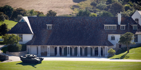 Dotcom's blow-up tank. Photo / NZ Herald