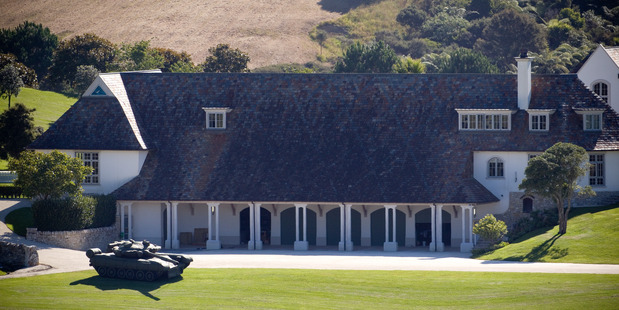 Dotcom's blow-up tank. Photo / NZ Herald