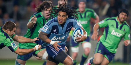Ma'a Nonu as a Blue this year, but there is a fear he could be switching sides to the Highlanders. Photo / Greg Bowker