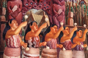 Top, Poi Dance, 1952 by A. Lois White. Photo / Supplied