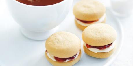 Vanilla and jam biscuits. Photo / William Meppem