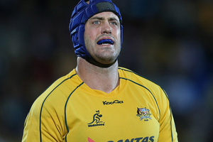 Nathan Sharpe thinks the Wallabies were at their best, traditionally, when they are cornered or written off. Photo / Getty Images.