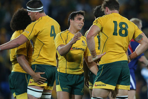The Australian Wallabies. Photo / Getty Images.