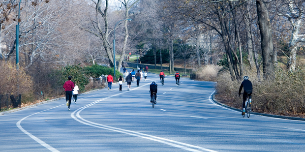 Joggers and cyclists going through Central Park. Photo / Thinkstock