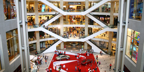 The atrium at Pavilion Mall is breathtaking. Photo / Tourism Malaysia