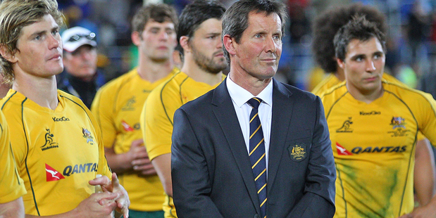 Robbie Deans and the Wallabies are facing a huge task to match the All Blacks this weekend. Photo / Getty Images